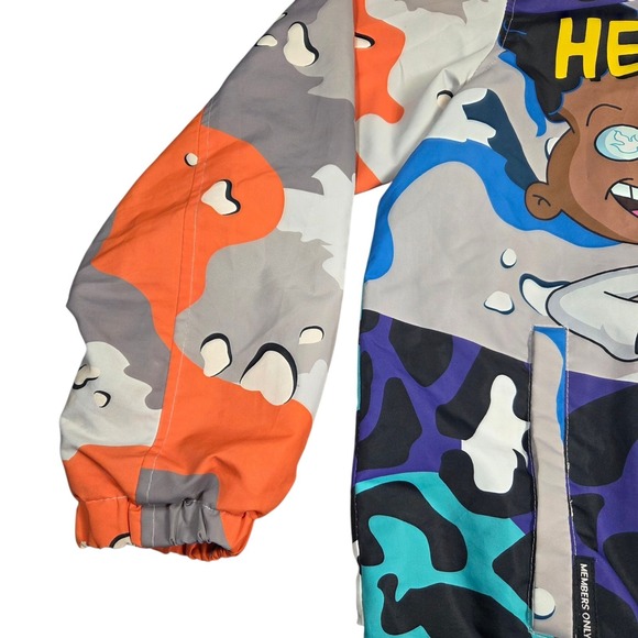 Members Only Nickelodeon X Jacket Size Large Rugrats Windbreaker Hey Arnold Camo - Picture 7 of 12